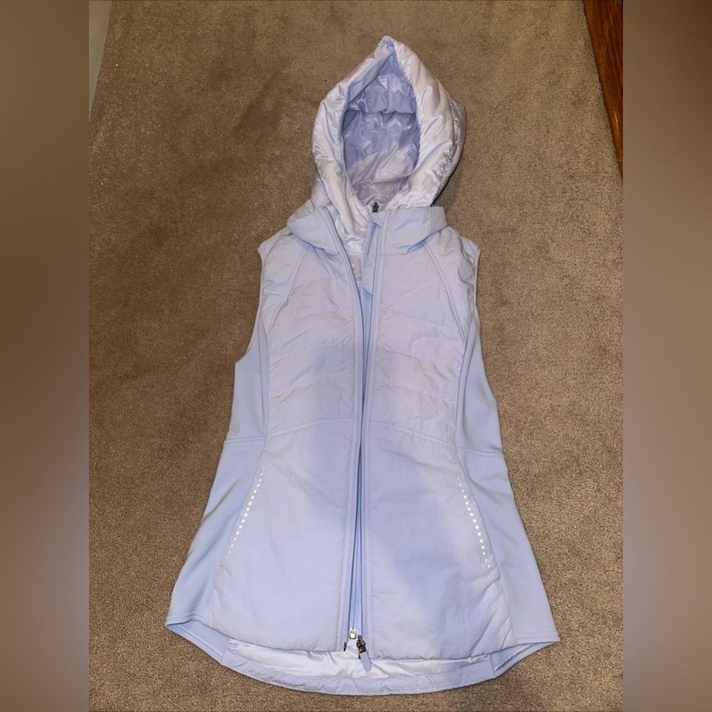 Lululemon another mile vest pastel blue
